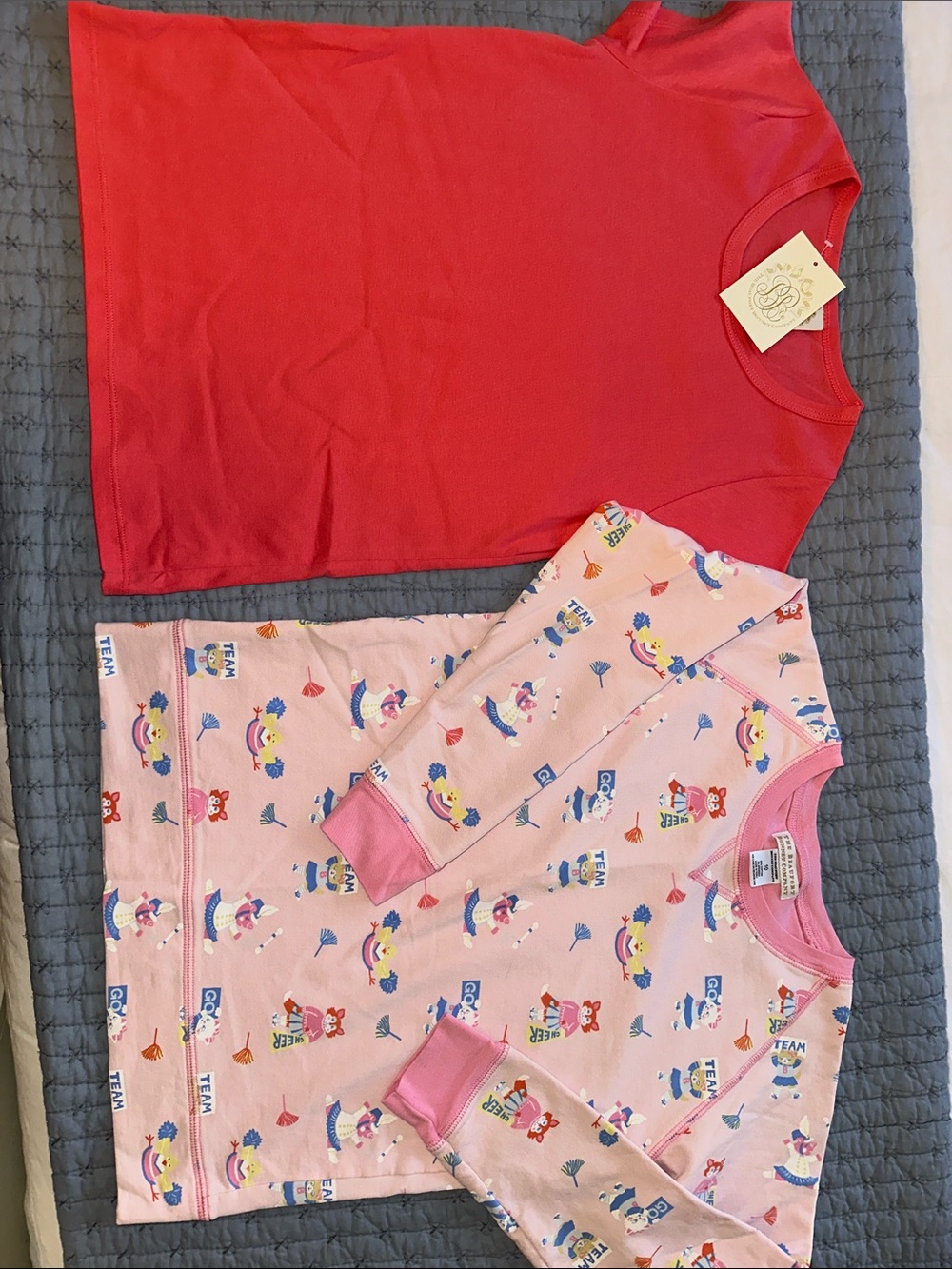 New! (2) TBBC Girls Cotton Top Set